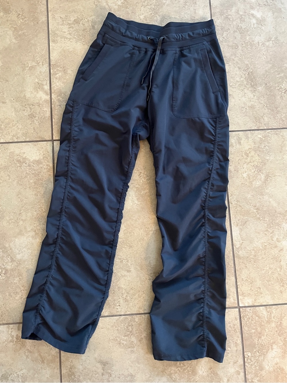 Dark grey vintage workout pants hiking studio dance Y2K